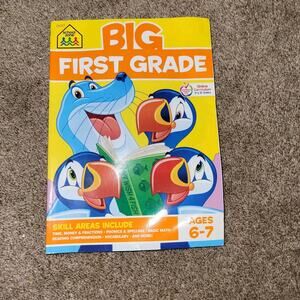 School Zone Big First Grade Beginning Reading Math-Word-Time Workbook, Ages 6-7‎